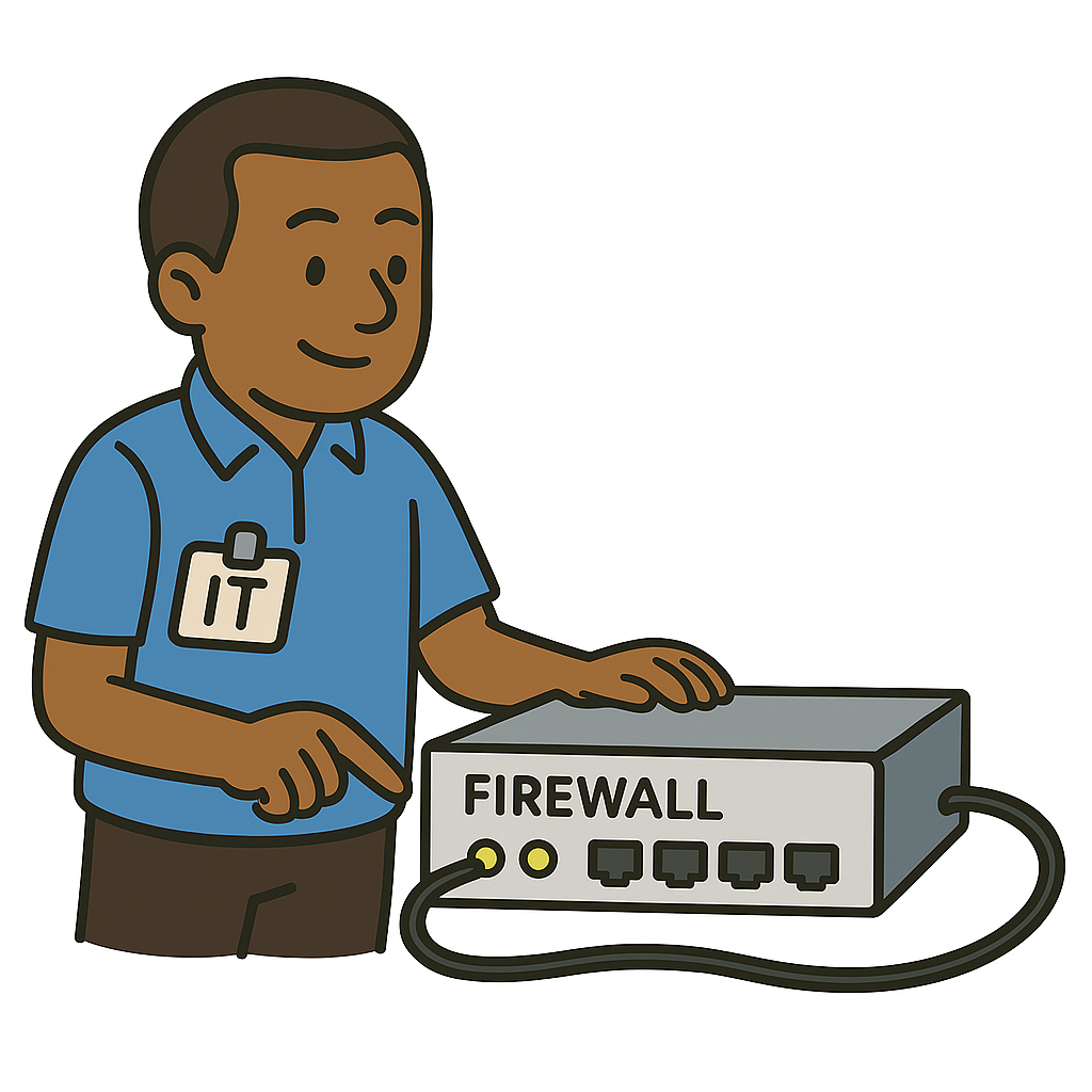 Hardware Firewall Illustration