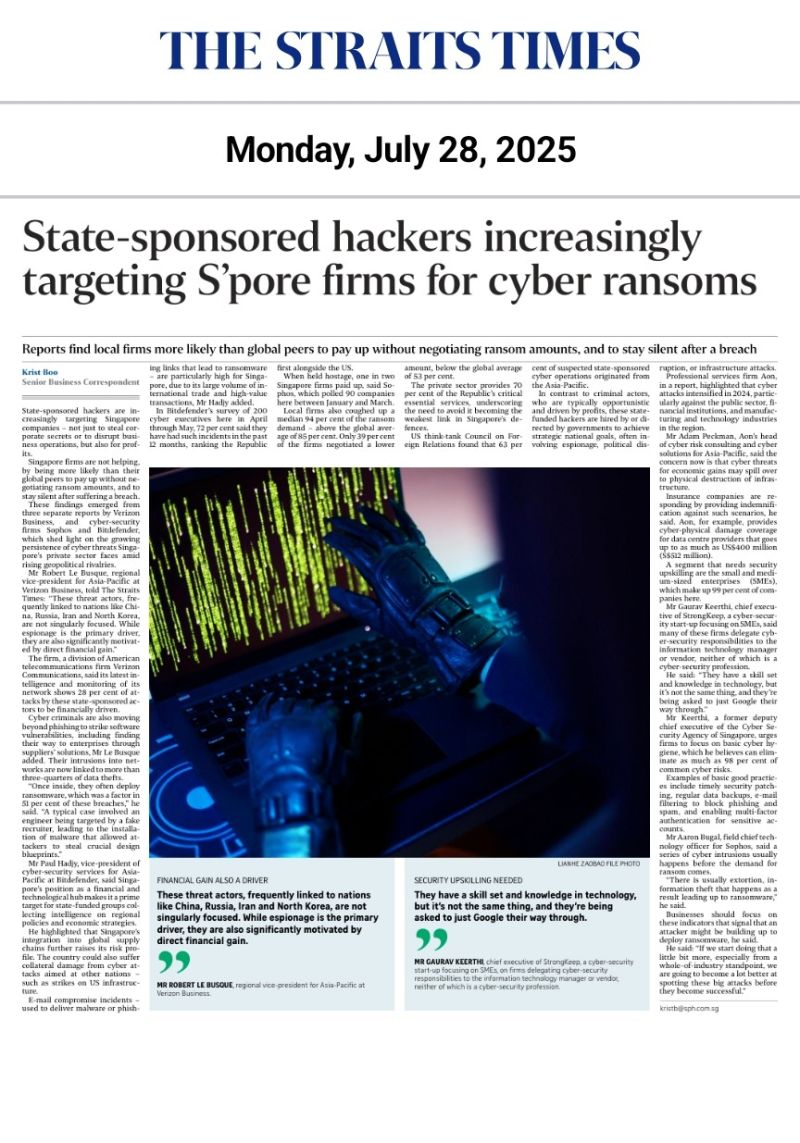 Straits Times Article Screenshot